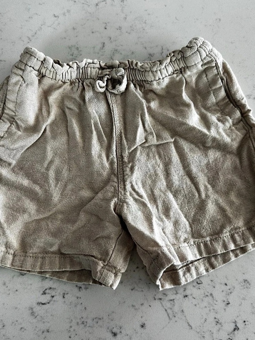 Old Navy Linen-Blend Pull-On Shorts for Toddler Girls 5T